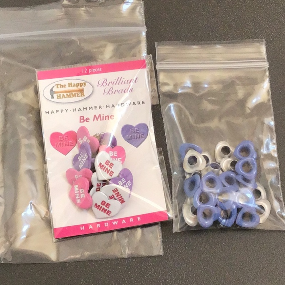 💕 Valentines Finishing Eyelets and Brads for Scrapbooking 💕